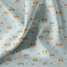 Bedruckter Jersey BEEP Blau / Kamel